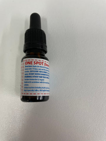 One Spot (Ivermectin 0.5 %) 10ML BATCH NO: 202404-016 EXP: 04/26