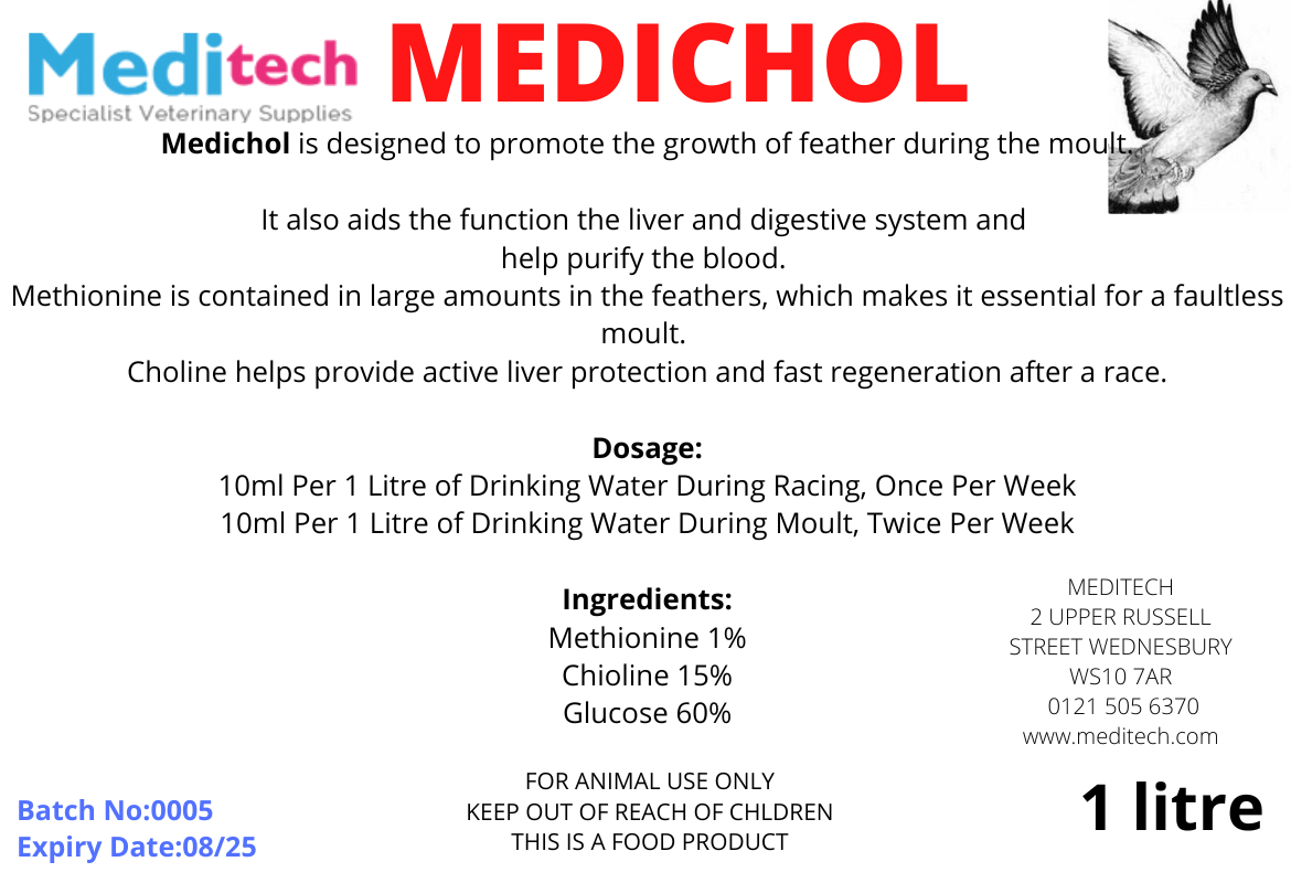 Medichol - 1 Litre BATCH NO: 0005 EXP: 08/25