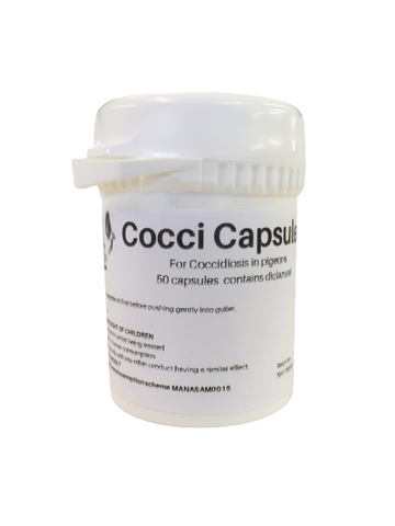 Cocci capsules 50 birds BATCH NO: 236760 EXP: 12/24