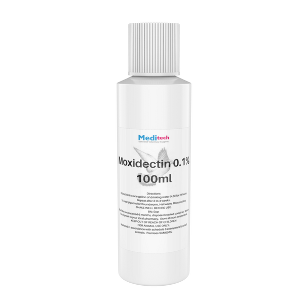 Moxidectin 0.1% 100ml  BATCH NO: 566132 EXP: 12/24