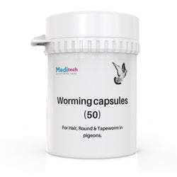 Worming caps 50 Birds  BATCH NO: 04 EXP: 12/23