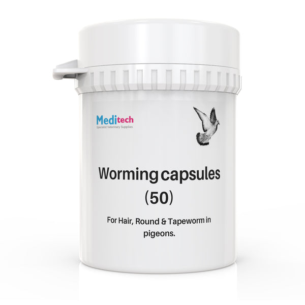 Worming caps 50 Birds  BATCH NO: 05 EXP: 09/24