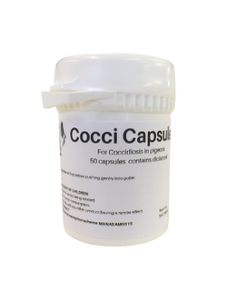 Cocci capsules 50 birds  BATCH NO: 236760 EXP: 12/24