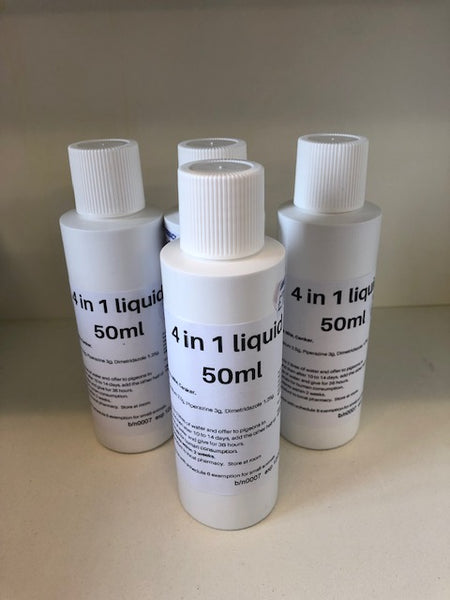 4 in 1 4 x 50ml  BATCH NO: 3V2 EXP:04/24