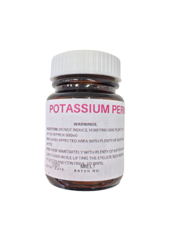 Potassium Permanganate 25G  BATCH NO: 123581 EXP: 10/27