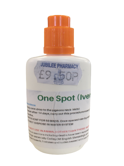 One Spot (Ivermectin 0.5 %) 10ML  BATCH NO: 000017 EXP: 12/24