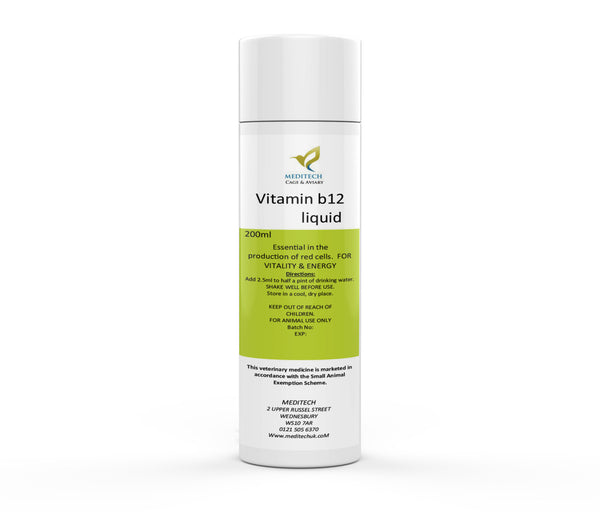 Vitamin B12 Liquid 200ml  BATCH NO: 10119 EXP: 02/26